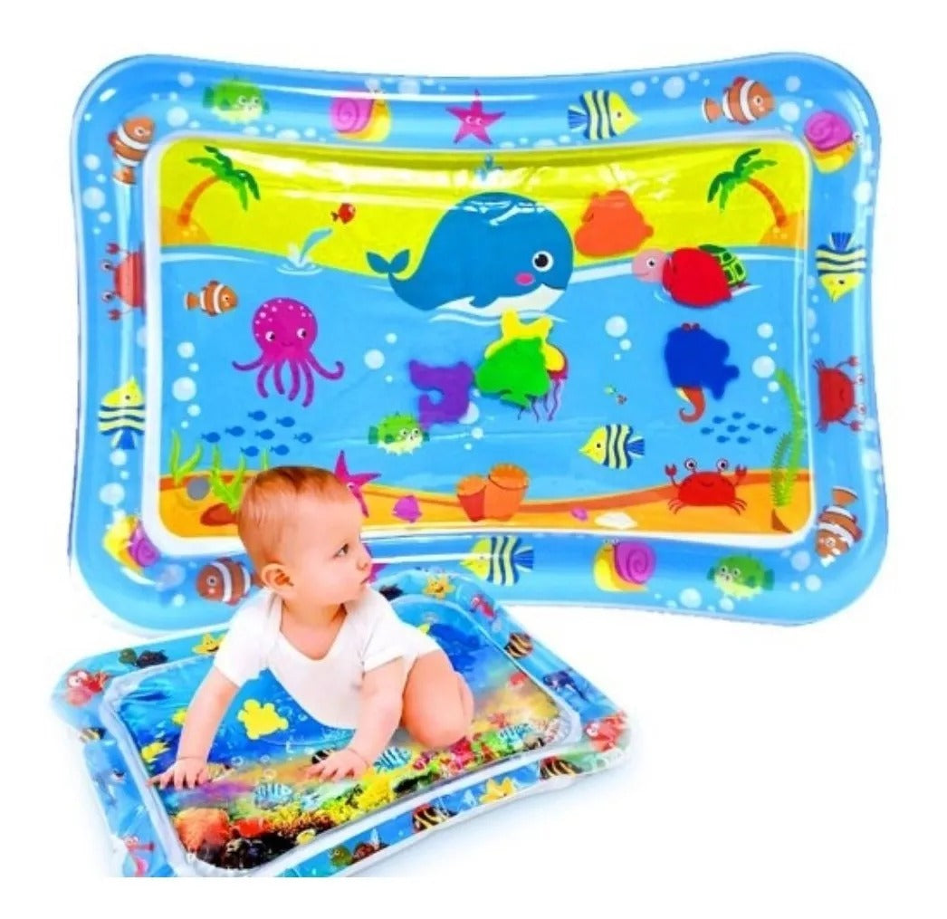 Tapete  de Agua Inflable para Bebes cuad