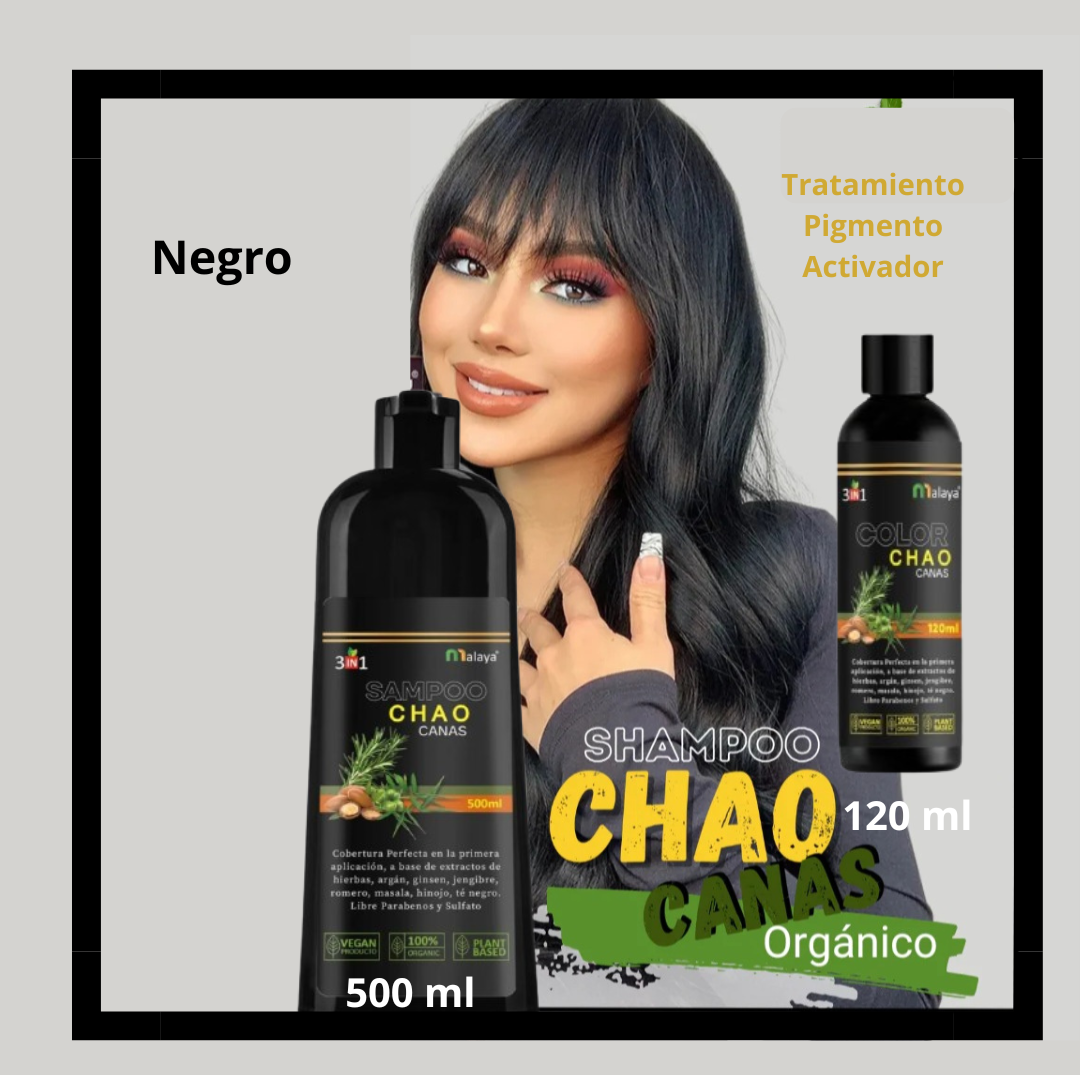 Shampoo Chao Canas 3 en 1 +Tratamiento + Envio Gratis