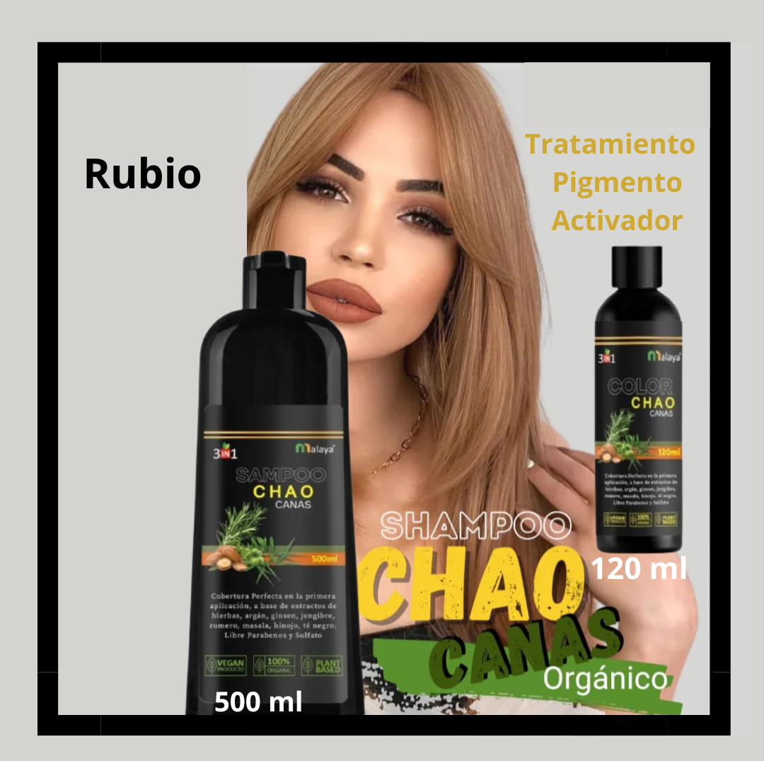 Shampoo Chao Canas 3 en 1 +Tratamiento + Envio Gratis